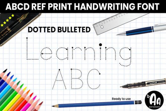 Abcd Ref Dotted Bulleted: A Display Font That Builds Learning Trust