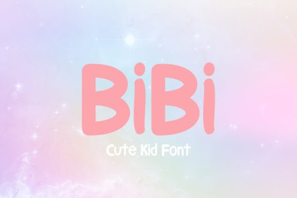 Bibi Font: A Playful Display Typeface for Kids’ Crafts & Handmade Goods