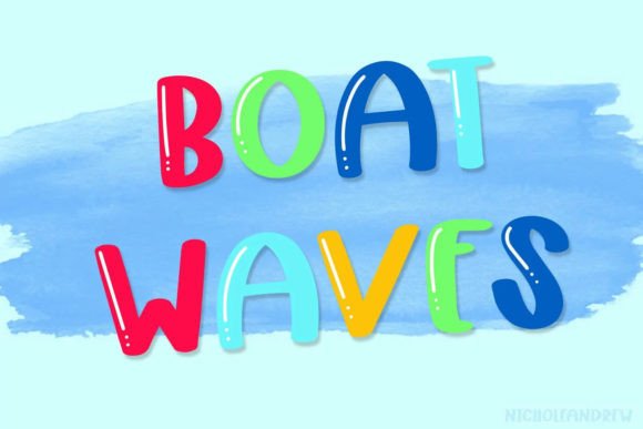 Boat Waves: A Display Font That Cuts Through the Feed