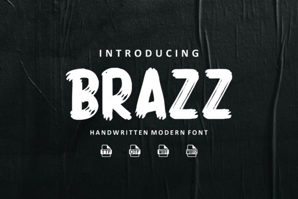 Brazz: A Modern Display Font for Digital Branding
