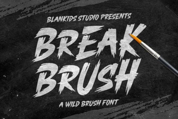 Break Brush: A Wild, Trustworthy Display Font for Small Businesses
