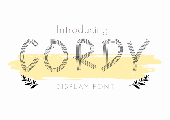 Cordy: A Playful Display Font That Adds Personality to Branding