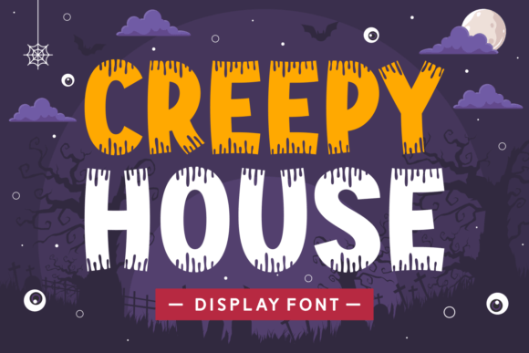 Creepy House: A Display Font for Editorial Halloween Magic