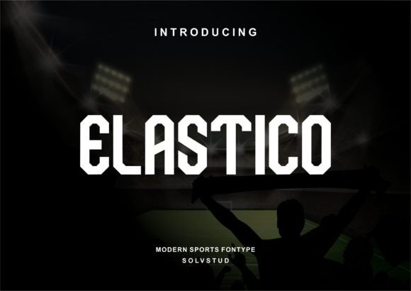 Elastico: A Sporty Display Font for Small Business Branding