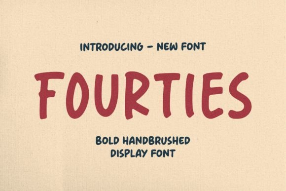 Fourties: A Bold Display Font That Makes Your Message Instantly Clear