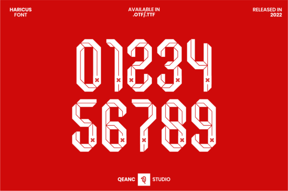 Haricus: A Bold Display Font for Sporty Digital Brands