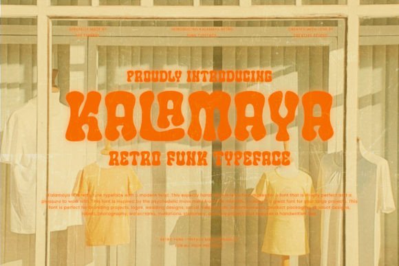 Kalamaya: A Retro Funk Display Typeface That Just Works