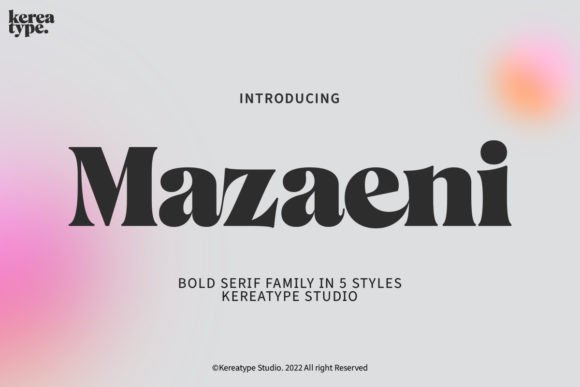 Mazaeni: A Display Typeface That Elevates Your Small Business Brand