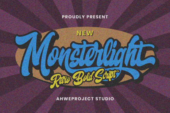 Monsterlight: A Bold Retro Script Font for Scroll-Stopping Campaigns