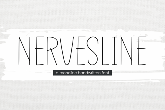 Nervesline: A Handwritten Display Font That Feels Human, Not Hectic