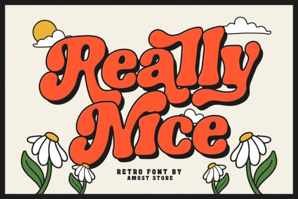 Really Nice: A Groovy Display Font That Makes Your Headlines Stick