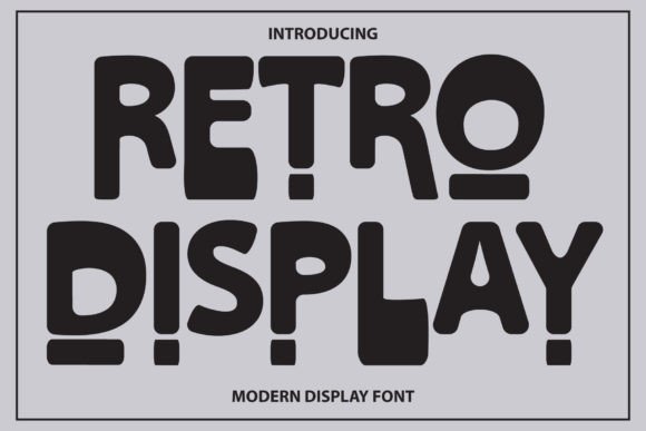 Retro Display: A Bold, Groovy Display Font for Digital Design