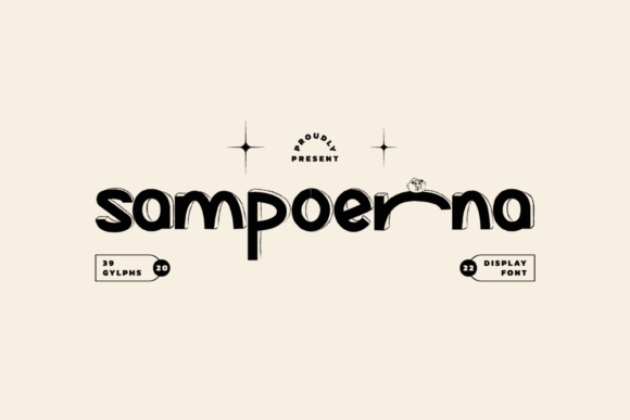 Sampoerna: A Bold, Crafted Display Font