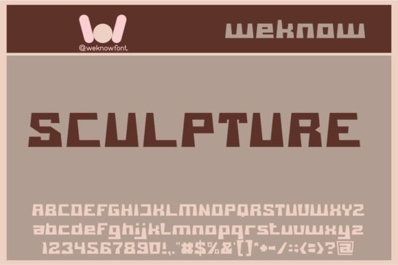 Sculpture Font: A Bold, Geometric Display Typeface That Commands Attention