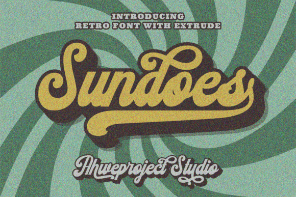 Sundoes: A Retro Script Display Font That Actually Works