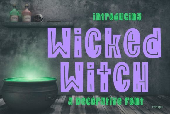 Wicked Witch: A Spooky-Whimsical Display Font for Halloween Web Projects